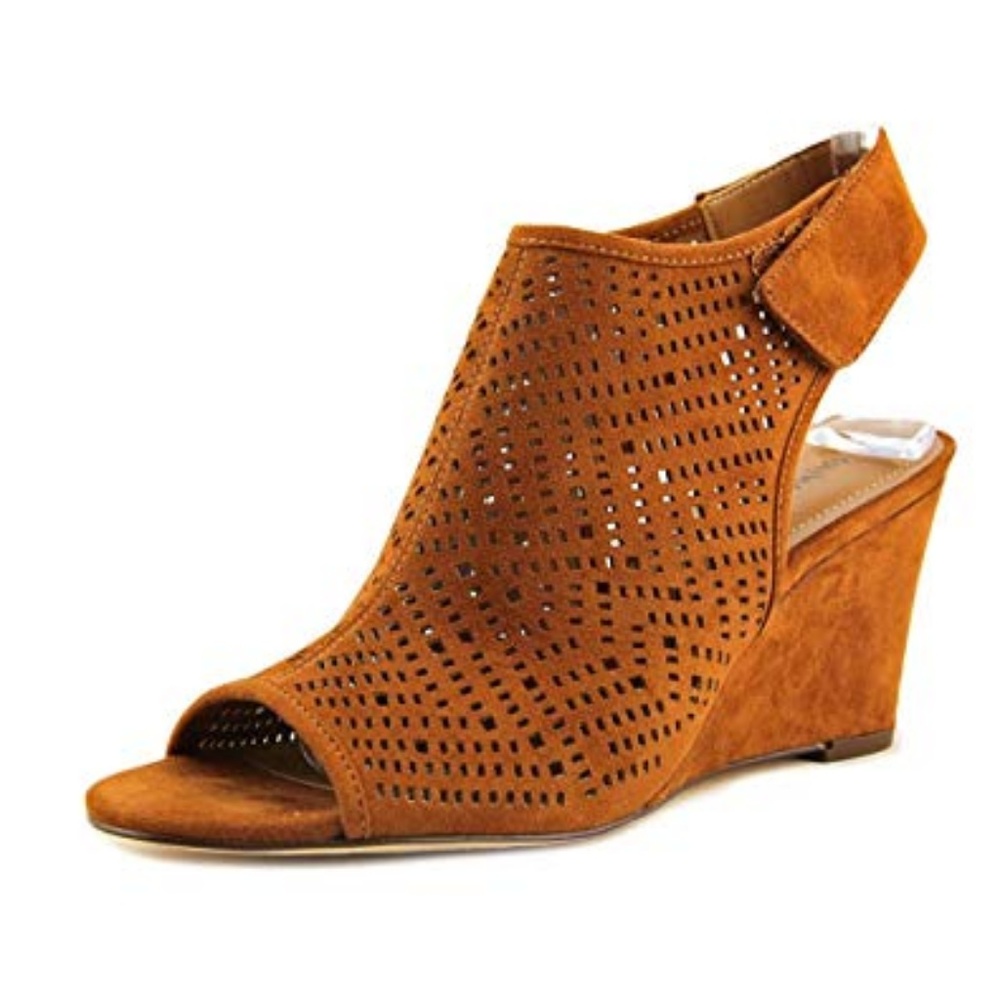 New Faux Suede Heatherr Slingback Wedges